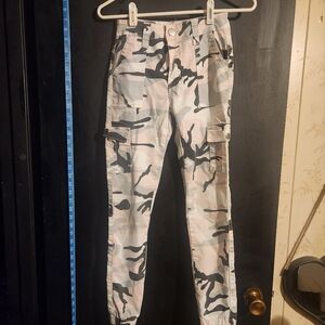 V.I.P. Jeans, pink and black camo women's jeans